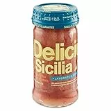 Delicius Vaso di Filetti di Alici in olio di oliva pescate nel Canale di Sicilia, 100g