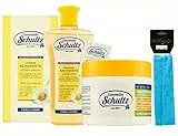 Schultz - set trattamento cappelli,Lozione Schiarente per Capelli,Shampoo Ravvivante, Ultra delicato,Maschera Ristrutturante con Camomilla più fascia per cappelli elastica