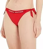 Tommy Hilfiger Slip Bikini con Allacciatura Laterale Donna Side Cheeky Bikini Sportivo, Rosso (Primary Red), M