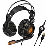 KLIM Puma Cuffie Gaming con Microfono - Micro Headset da Gaming - Cuffie PS5 - Suono Surround 7.1 - Altissima Qualità Audio - Vibrazioni Integrate - Perfette per PC, PS4 e PS5 - Nero - Nuova 2022