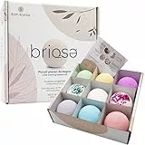BRIOSE Bombe da Bagno Naturali Made In ITALY - 9 Bath Bombs Profumate Vegane Biologiche Idea Regalo (Home Spa)