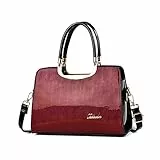 NICOLE & DORIS Moda Borse a Tracolla da Donna Elegante Borsa Donna Spalla Borse a Mano Con Tracolla Staccabile Rosso