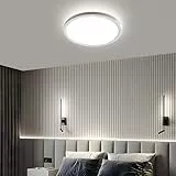 OTREN Plafoniera LED Soffitto 18W,Lampada da Soffitto LED 4000K 1800LM Plafoniera Ø21.8CM Rotonda Plafoniere da Bagno per Camera da Letto,Cucina,Soggiorno,Balcone[Classe di efficienza energetica B]