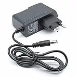 Cablepelado - Alimentatore 9 V 0,6 A - Caricatore 9 V - Jack di connessione da 5,5 mm Ø esterno e 2,1 mm Ø interno - Multiuso - Nero