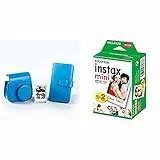 Fujifilm Instax 70100138068 Kit Accessori per Fotocamera Mini 9, Cobalt Blue & Mini Film Pellicola istantanea per fotocamere Mini, Confezione da 20 foto, Formato foto 46 x 62 mm