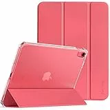 EasyAcc Custodia Cover Compatibile con iPad 10a Generazione/iPad 10.9 2022, Cover Posteriore Opaca Ultra Sottile Traslucida con Funzione Auto Wake Up/Sleep,Anguria rossa
