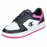 Champion Rebound 2.0 Low W, Sneakers Donna, Bianco/Fucsia (WW017), 41 EU