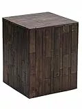 Amazon Aware, Sgabello Tami quadrato per esterni in legno riciclato, color cacao