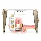 L'Oréal Paris Pochette Regalo Age Perfect Golden Age con Crema Rosa Giorno e Latte Detergente, Trattamento Fortificante e Anti-Cedimento, 50 ml + 200 ml