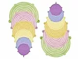 BEPER C102COC101 Coperchi in Silicone Estensibile, 12 Pezzi Colorati - Coperchi Silicone di Diverse Dimensioni, BPA FREE