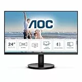 AOC 24B3HM - Monitor FHD da 24 pollici, 75 Hz, VA, 4 ms, FreeSync, tecnologia Low Blue, senza sfarfallio, supporto Vesa, design frameless (1920 x 1080 @ 75 Hz, 250 cd/m, HDMI, VGA)