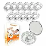 Mobi Lock Dilatatore Magnetico Antirussamento (Confezione da 12)– Una soluzione semplice per smettere di russare –Dispositivo antirussamento riutilizzabile per godersi una tranquilla notte di sonno