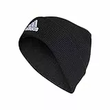 adidas Cappello Beanie Logo, Nero/Bianco, L