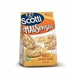 Riso Scotti Snack - Maisenza Mais con Mais Bianco - Snack Sottili e Croccanti Senza Glutine - 60 g