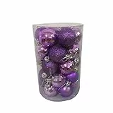 DWQuee 34 palline per albero di Natale, 40 mm, per albero di Natale, decorazione per feste e feste