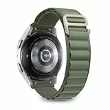 KeeFos Cinturino Alpine Loop Compatibile per Samsung Galaxy Watch 5 (40/44mm)/Galaxy Watch 5 Pro 45mm, in Nylon e Titanio G-Hook per Galaxy Watch 4/Watch 4 Classic - Verde