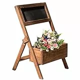 GIZTAT Fioriere Quadrate in Legno a Libera Installazione Fioriera Dall'aspetto Retrò Vaso da Fiori per Interni e Esterni per Giardino, Patio, Balcone, Portico, Cortile, Soggiorno