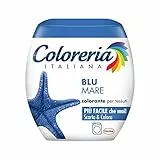 Coloreria Italiana Grey Colorante Tessuti e Vestiti in Lavatrice, colore Blu mare, 1 Confezione, 350 g