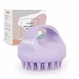 AIMIKE Massaggiatore Cuoio Capelluto, Spazzola Shampoo Cuoio Capelluto in Silicone per Riduce la Forfora, Spazzola cuoio capelluto per la Crescita dei Capell, Bagnati Asciutti Spazzola Capelli, Lilla