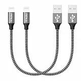 PIPIKA Cavo iPhone, Cavo USB iPhone [Certificato Apple MFi C89], Cavo Lightning, cavo caricatore iphone Carica Rapida Compatibile per iPhone 14/13/12/11/X/XS/XS Max/XR, iPad - Bianco/0.3M