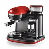 Ariete 1318 Macchina espresso con macinacaffè integrato Moderna, Per caffè in grani e in polvere, Cappuccinatore montalatte, Filtro 1 e 2 tazze, 1080 W, 800 cubic_centimeters, 15, Rosso