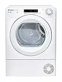Candy Smart Pro CSOE C10DG-S Asciugatrice a Condensazione, 10kg, 68 dBA, 16 Programmi, Wi-Fi, App simply-Fi, 59,6x58,5x85cm, Bianco, Classe B
