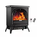 Hand Drums Caminetti for Soggiorno Stufa elettrica antincendio con riscaldatori ad Effetto Fiamma for Uso Interno Riscaldatori Portatili for Uso Esterno 900W / 1800W (Color : Black, Size : Remote)