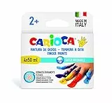 Carioca- Pittura per Le Dita, 4 Colori Lavabili, 93193