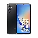Samsung Galaxy A34 5G Smartphone Android, Display FHD+ Super AMOLED 6.6”, 8GB RAM e 256GB di memoria interna espandibile, Batteria 5.000 mAh, Awesome Graphite [Versione Italiana]