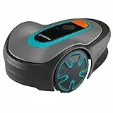 Gardena Rasaerba Robot Sileno Minimo, Programmabile con App Bluetooth, Falcia Superfici Fino a 250 m², Rasaerba Robotizzato che Adatta i Tempi di Taglio alla Crescita, Standard, Fino a 250 m²
