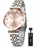 CIVO Orologio Donna Acciaio Inossidabile Impermeabile Minimalista Orologi da Polso Donna Oro Rosa Analogico Affari Sportivo