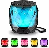 FLS Cassa Portatile Bluetooth, LED Mini Altoparlante Bluetooth Portatile 4.2 per Casa, Festa, Auto, Viaggio, Spiaggia(TWS)