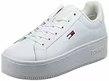 Tommy Jeans Sneaker Donna Tommy Jeans Flatform Ess, Bianco (White), 37 EU