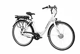 F.lli Schiano E-Moon 28' E-Bike, Bicicletta Elettrica da Città Motore 250W da Donna, con Cambio Interno Shimano Nexus 7 Marce, Batteria al Litio 36V 13Ah removibile, Colore Bianco