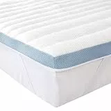 Amazon Basics, Topper in memory foam ad aria a 7 zone, altezza 5 cm, 80 x 190 cm