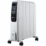 Pro Breeze Radiatore ad Olio Digitale 2500W – 10 Elementi, 4 Impostazioni di Calore, Timer e Termostato