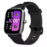 Amazfit GTS 2 Mini Smartwatch, Alexa Integrato, AMOLED da 1,55', 68 Modalità Sportive, 5 ATM Impermeabile, GPS, SpO2, Durata della Batteria di 14 Giorni, Nero [2022 Nuova Versione]