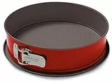 Guardini Rossana Tortiera Apribile, Acciaio, Rosso, 25x7x30 cm