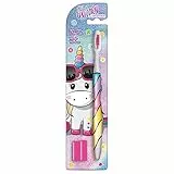 Naturaverde | Kids - Be a Unicorn - Spazzolino con Setole Medie per Bambini, Spazzolino da Denti Divertente per Bimbi, Spazzolino Unicorn