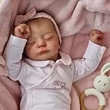 Zero Pam Bambola Reborn Femmina 45CM, Bambolotto Neonato Vero Bambina, in Silicone Morbido, Originali