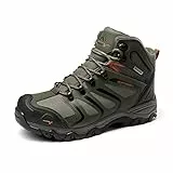NORTIV 8 Stivali da Trekking da Uomo Escursionismo Attività All'aria Aperta Scarpe da Trekking Scarponi Scarpe da Arrampicata Alpinismo ESERCITO/VERDE/NERO/ARANCIONE 160448_M-E Taglia 46 (EUR)