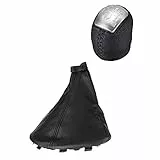 QINKO Leva del cambio con pomello del cambio a 6 marce con copertura per cuffia adatta per Iveco Daily 4 IV 2006 2007 2008 2009 2010 2011