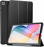 ZtotopCase Custodia per Samsung Galaxy Tab S6 Lite 10.4 Pollici 2022/2020, Ultra Sottile Cover con Pencil Holder, Smart Case per SM-P610N/P613N/P615N/P619N, Nero
