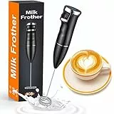 Mohard Montalatte Elettrico, USB-C Ricaricabile Cappuccinatore Elettrico per Latte/Cappuccino/Cioccolata Calda, Velocità Regolabile, Mini & Portatile Frullino Montalatte -13000RPM MAX
