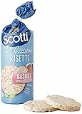 Riso Scotti - Risette Basmati e Riso Rosso - Gallette di Riso Basmati, Rosso e Nero Senza Glutine Bio, Alimento Biologico per la Colazione - 120 gr