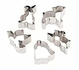Paderno Set 5 Pezzi Tagliapasta Pasqua per Biscotti, Acciaio Inox