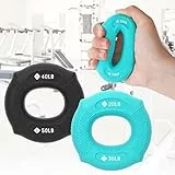 Peradix Rafforzatore della Presa della Mano, Potenziamento Muscolare Polso Avambraccio Attrezzo e Dita Ginnico per Sport, Arrampicata su Roccia, Fitness, Alleviare la Pressione(4 Resistenze, Silicone)