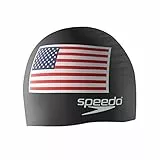 Speedo Cuffia da Nuoto in Silicone, Unisex, Black Flag, Taglia Unica