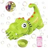 Pistola a Bolle di Sapone,Macchina per Bolle di Sapone Automatica, Macchina per Bolle per Bambini con 10 buche Bubble Gun, Giochi da Esterno per Bambini