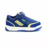 KICKERS KOUIC, Scarpe da Ginnastica Unisex-Bambini, Bleu Marine Jaune, 21 EU